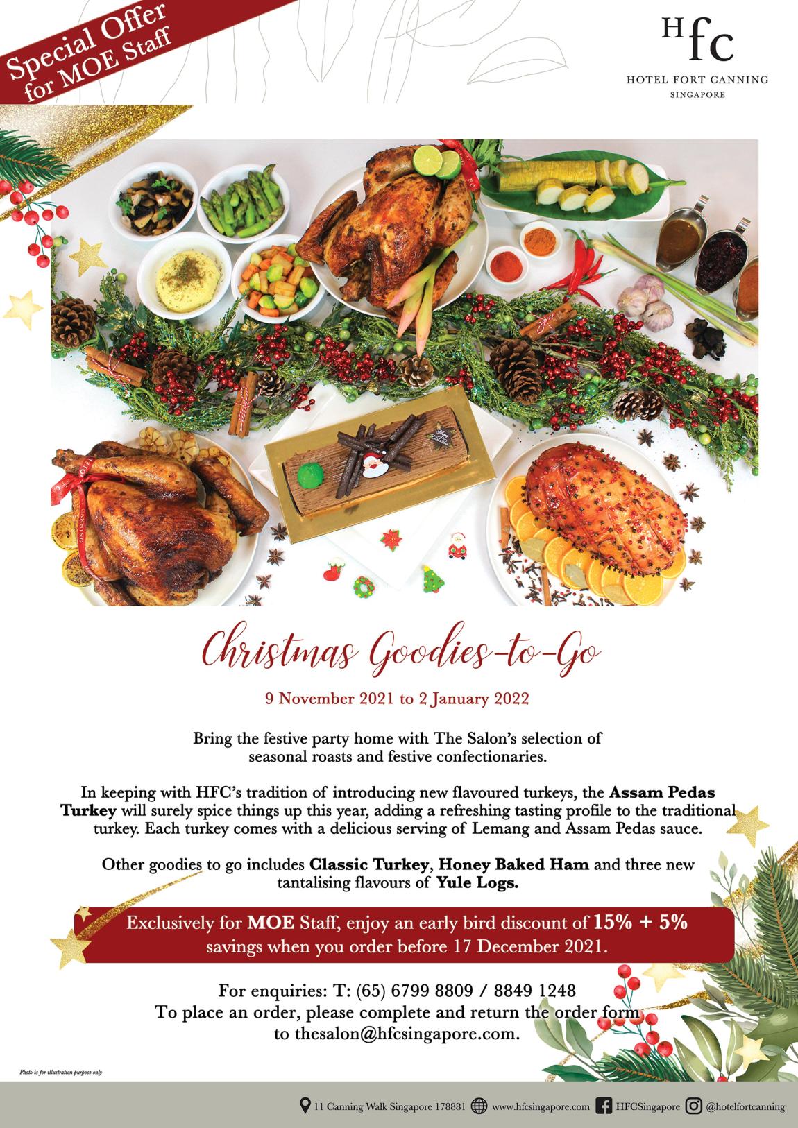 Hotel Fort Canning Christmas GoodiesToGo Ministry of Education