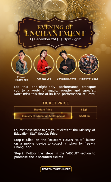 Jewel Changi Airport - Evening of Enchantment on 23 Dec 23 | Ministry ...